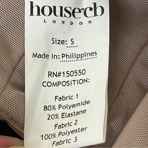 💥SOLD💥 House of CB Stella Blush Pink Mesh Feather Trimmed Corset Top Small - Picture 11 of 16